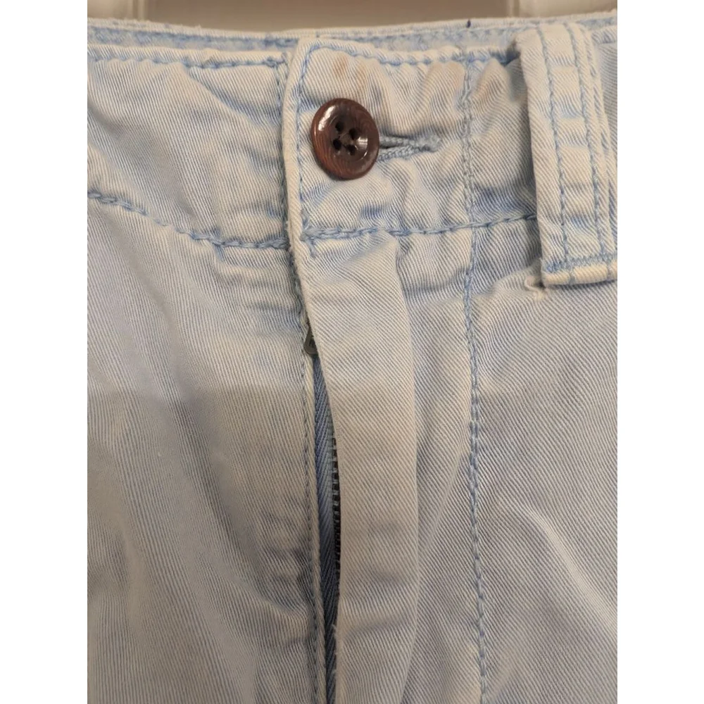 Men's Polo by Ralph Lauren Flat Front Shorts Waist 30 Light Blue Pony Logo